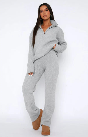 Luna Ribbed Knit Lounge Set