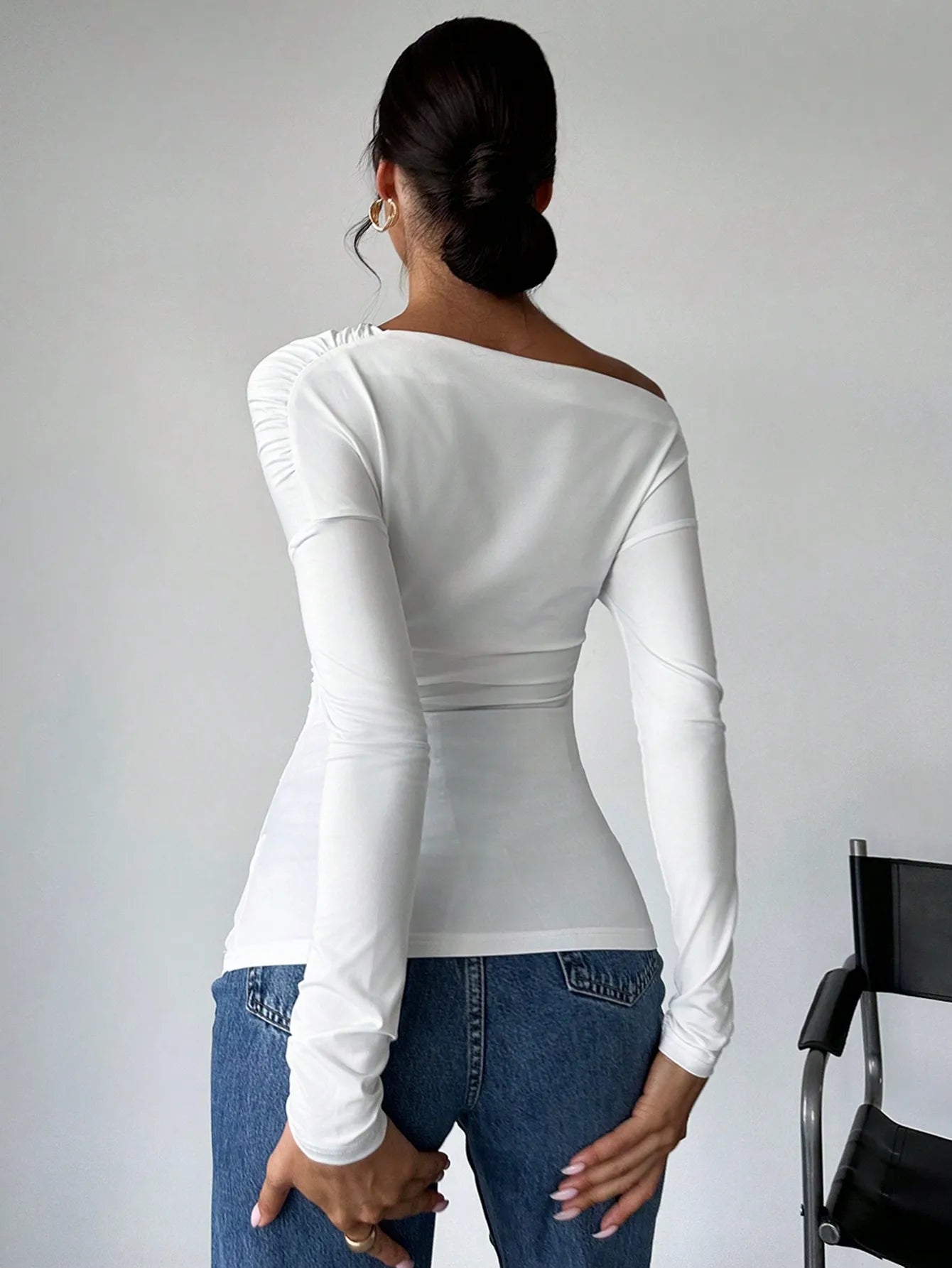 Alina Off-Shoulder Long Sleeve Blouse