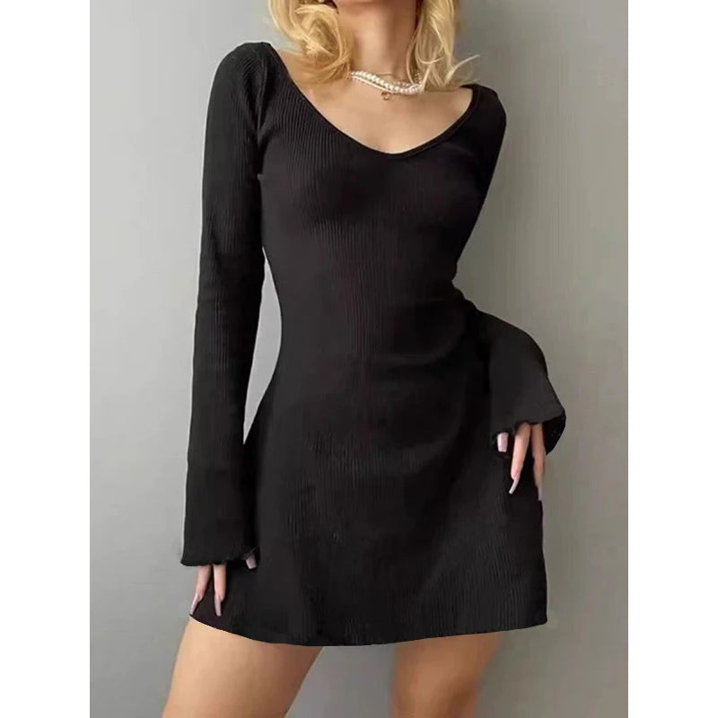 Selena Sleek Ribbed Mini Dress