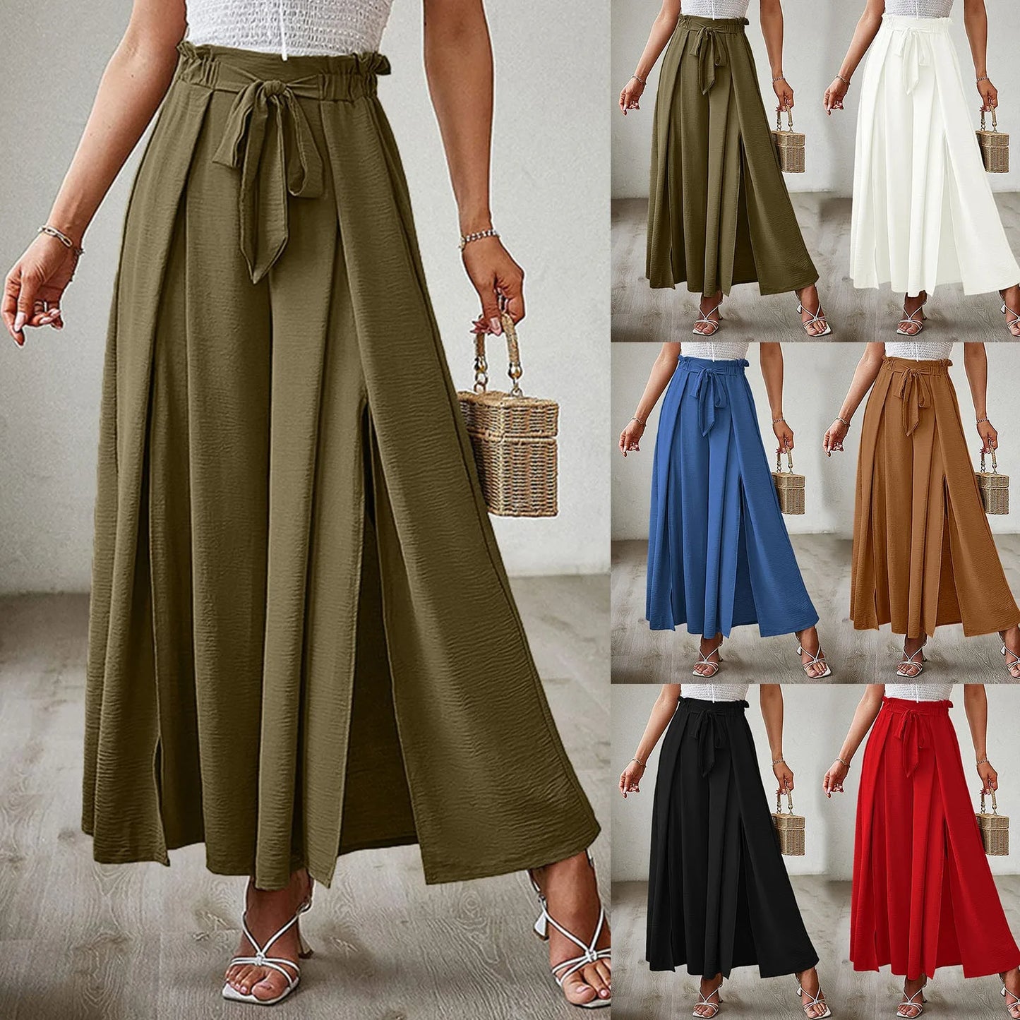 Valencia Pleated Palazzo Pants