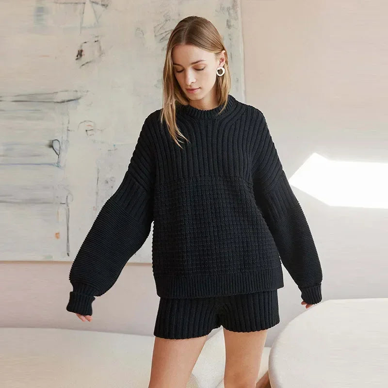 Estelle Knit Sweater & Shorts Set