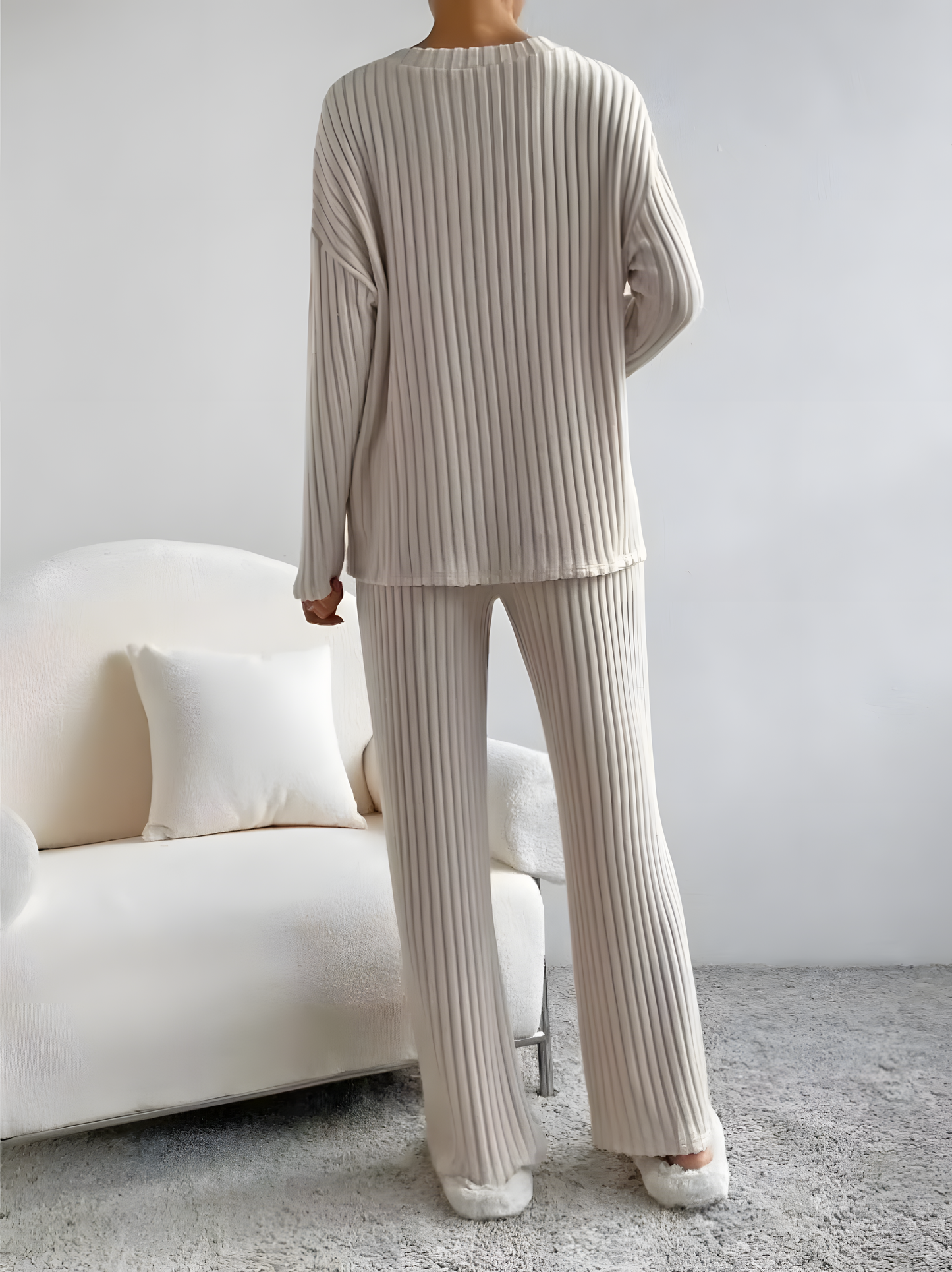 Elise Ribbed Knit Lounge Set