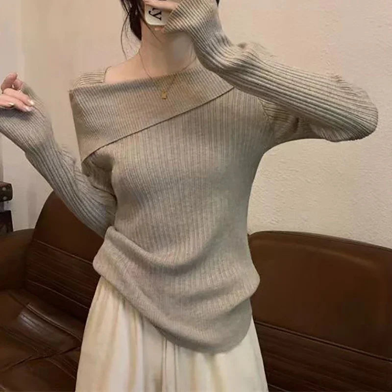 Natalia Off-Shoulder Knit Sweater