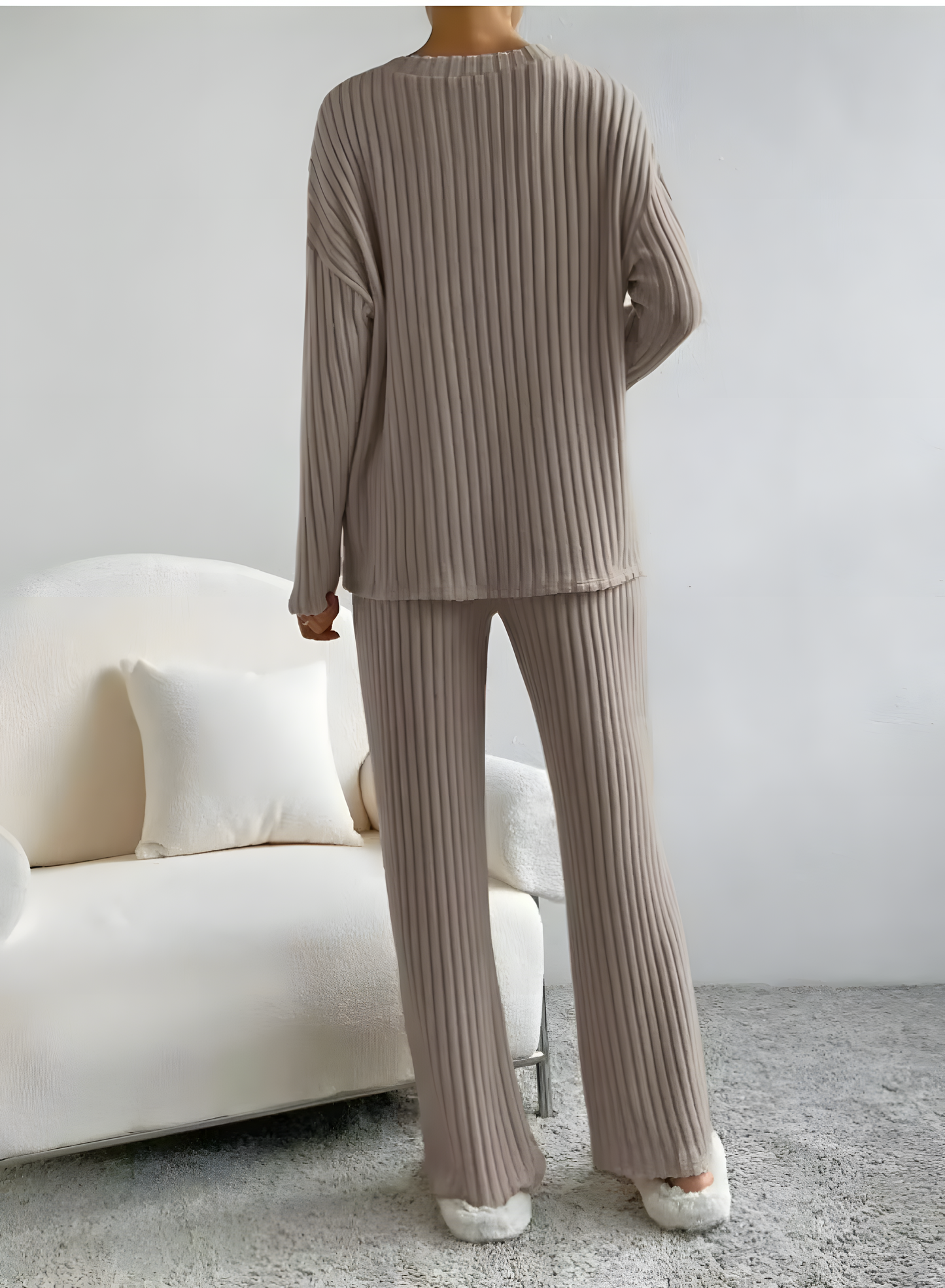 Elise Ribbed Knit Lounge Set