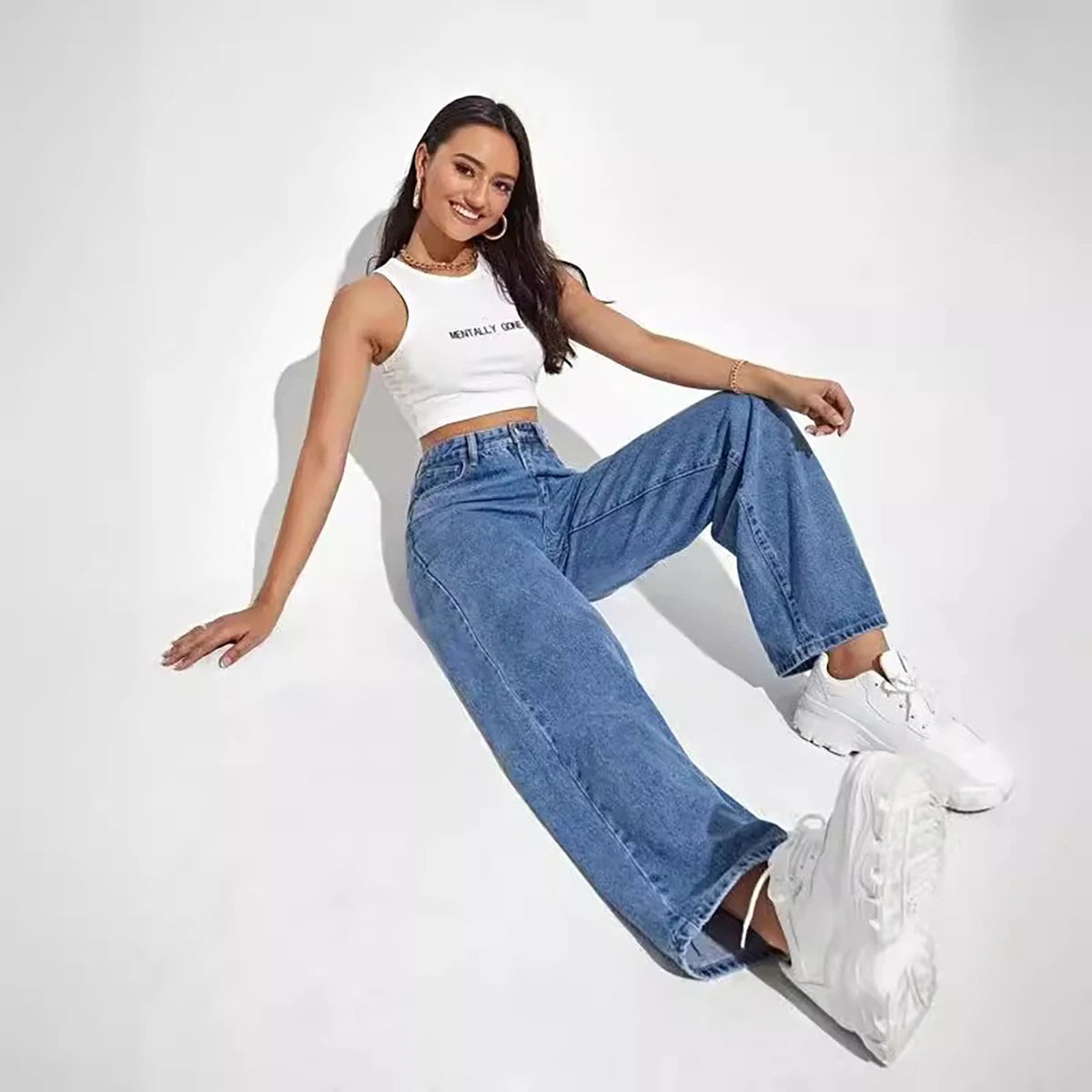 Monroe High-Waist Wide Leg Jeans