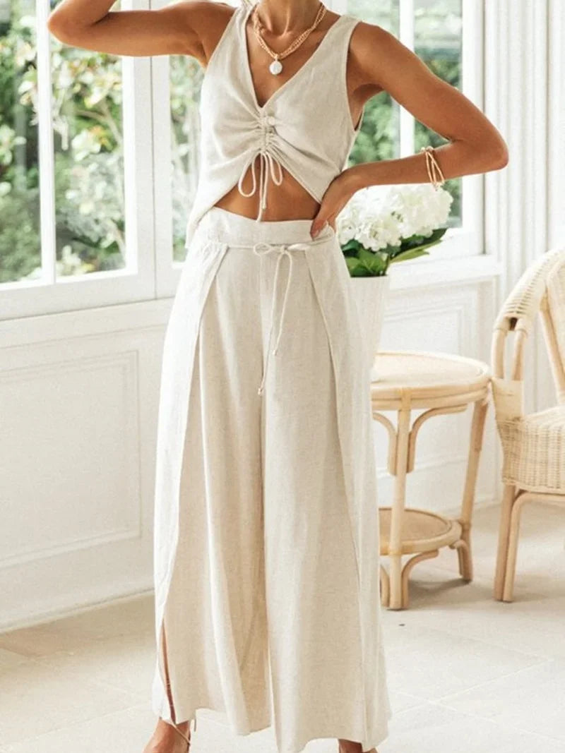 Lucia Linen Two-Piece Set