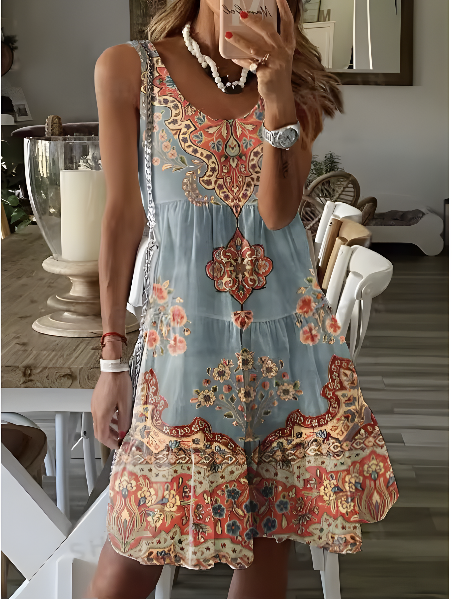 Anastasia Boho Sleeveless Dress