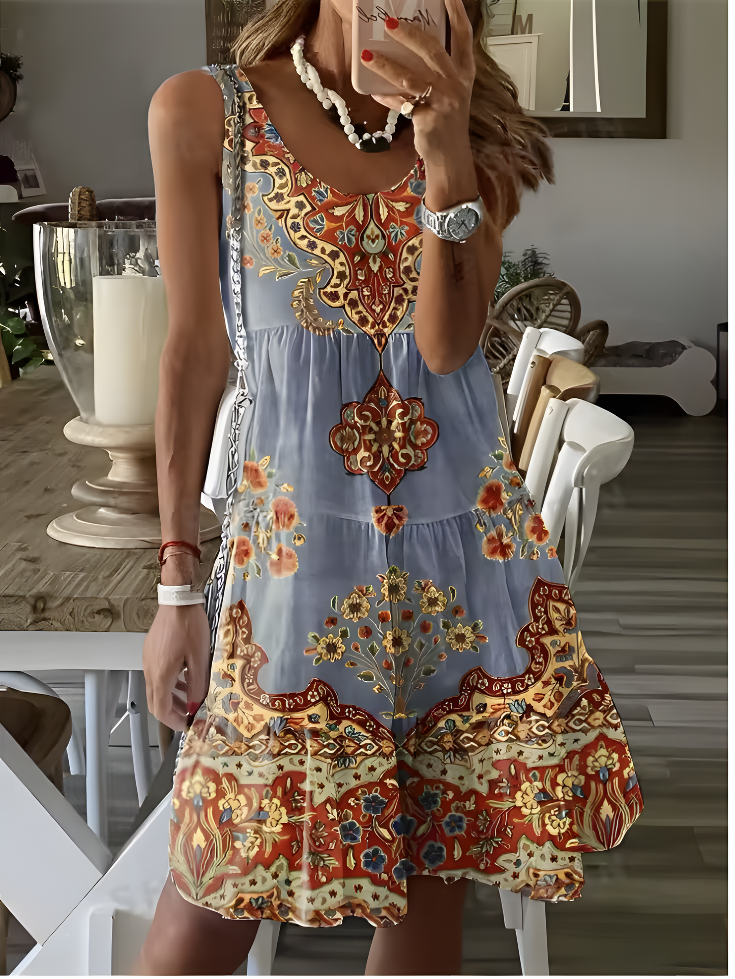 Anastasia Boho Sleeveless Dress