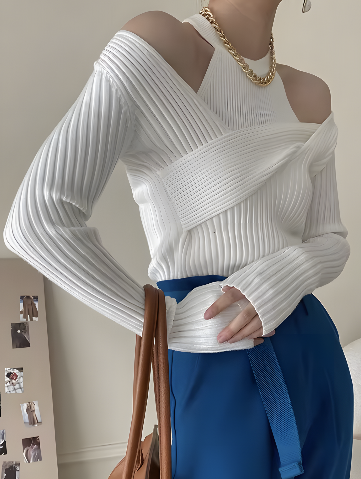 Halo House Ribbed Knit Sweater